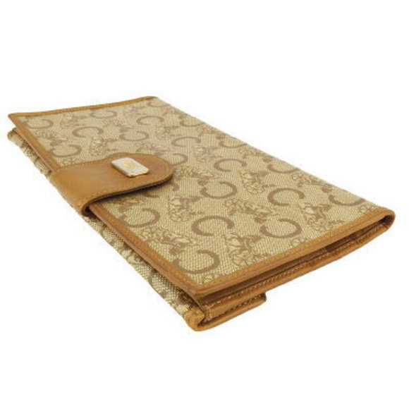 Celine long Wallet Macadam beige brown leather - Picture 3 of 6